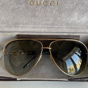 Authentic Gucci aviator sunglasses